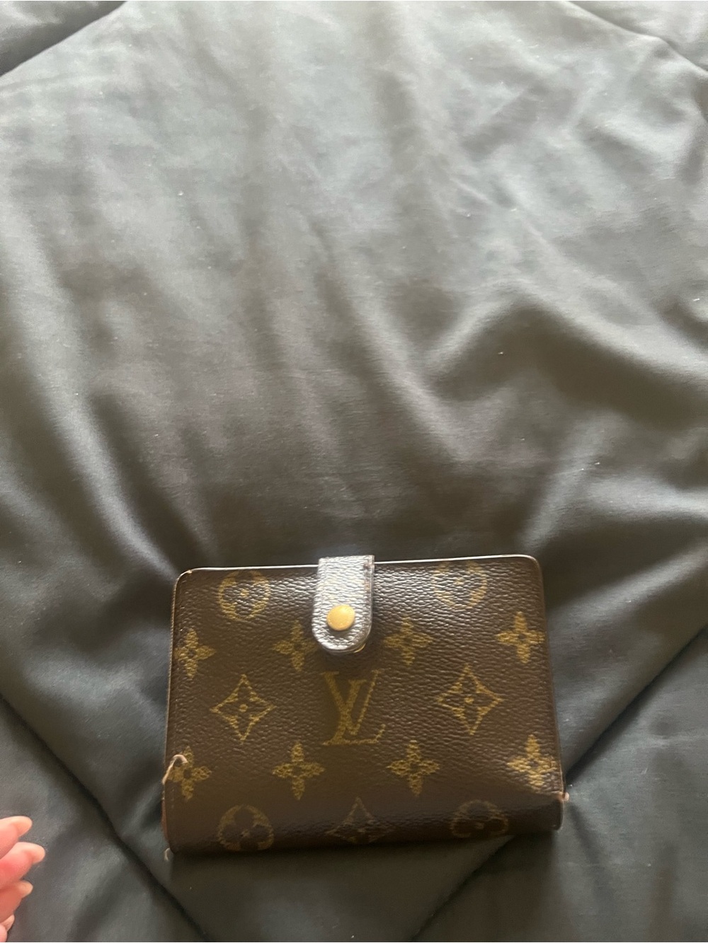 Louis Vuitton Monogram Canvas Snap Wallet in Brown and Gold